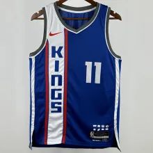 2024/25 Kings SABONIS #11 Blue NBA Jerseys 热压