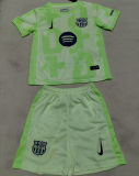 2024/25 BA Third Green Kids Soccer Jersey 胸前大广告