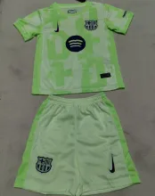 2024/25 BA Third Green Kids Soccer Jersey 胸前大广告