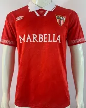 1994/96 Sevilla FC Away Red Retro Soccer Jersey