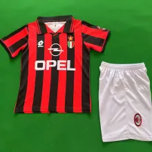 1996/97 AC Milan Home Retro Kids Soccer Jersey