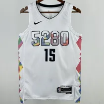 2025 Nuggets JOKIC #15 White City Edition NBA Jersey