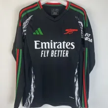 2024/25 ARS Away Black Long Sleeve Fans Soccer Jersey
