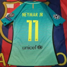 NEYMAR JR #11 BA Third Retro Soccer Jersey 2016/17 （带臂章 5字杯+欧冠球+公平条）★★