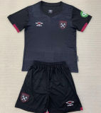 2024/25 West Ham Away Black Kids Soccer Jersey
