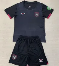 2024/25 West Ham Away Black Kids Soccer Jersey