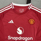 2024/25 M Utd Home Red Women Soccer Jersey 女