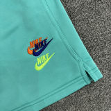 2025 NK Green Embroidered Multicolor Logo Casual Short Pants CN02湖绿