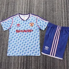 1990/92 M Utd Away Retro Kids Soccer Jersey