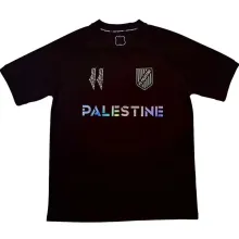 2025 Palestine Black Fans Soccer Jersey 幻彩英文
