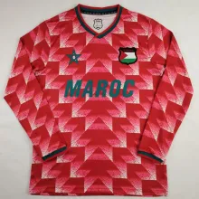 2025 Palestine Retro Style Long Sleeve Soccer Jersey
