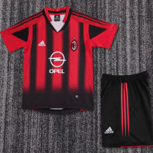 2004/05 AC Milan Home Retro Kids Soccer Jersey