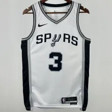 Spurs PAUL #3 White NBA Jerseys