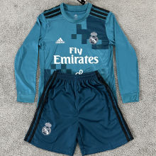 2017/18 RM Third Retro Kids Long Sleeve Soccer Jersey 长袖
