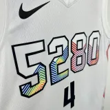 2025 Nuggets WESTBROOK #4 White City Edition NBA Jersey