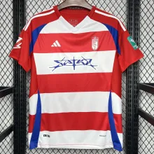 2024/25 Granada Home Red White Fans Soccer Jersey