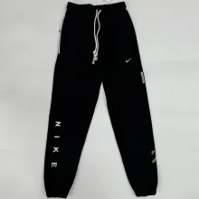 2024/25 Nk~ Black Pure Cotton Sports Trousers Zipper style