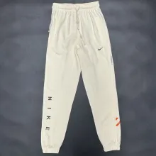 2024/25 Nk~ White Pure Cotton Sports Trousers Zipper style