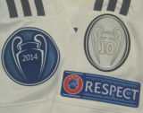 2014/15 RM Home White Retro Player Version Soccer Jersey 球员版