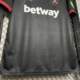 2024/25 West Ham Away Black Fans Soccer Jersey