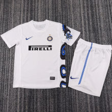 2010/11 In Milan Away White Retro Kids Soccer Jersey