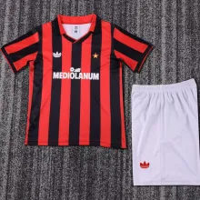 1991/92 AC Milan Home Retro Kids Soccer Jersey