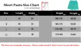 2025 NK Black Embroidered Multicolor Logo Casual Short Pants CN02黑