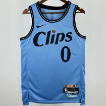 2025 Clippers WESTBROOK #0 Blue NBA Jerseys