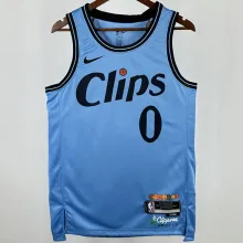 2025 Clippers WESTBROOK #0 Blue NBA Jerseys