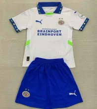2024/25 P S V Away White Kids Soccer Jersey