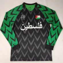 2025 Palestine Long Sleeve Soccer Jersey 阿拉伯文