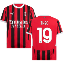THEO #19 AC Milan 1:1 Quality Home Fans Soccer Jersey 2024/25 意甲字体 ★★