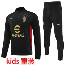 2025 AC Black Kids Sweater Tracksuit