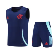 2025 Flamengo Sapphire Blue Vest Training Jersey(A Set)