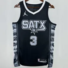 2023/24 Spurs PAUL #3 Black NBA Jerseys