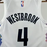 2025 Nuggets WESTBROOK #4 White City Edition NBA Jersey