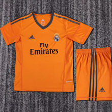 2013/14 RM Third Orange Retro Kids Soccer Jersey
