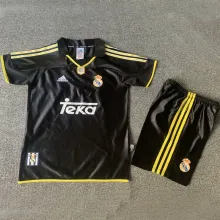 1999/01 RM Black Away Retro Kids Soccer Jersey