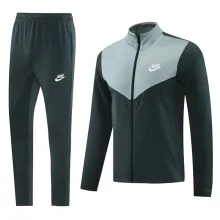 2025 Nk~ Grey Black Jacket Tracksuit