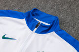 2025 Brazil White Jacket Tracksuit