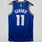 2024/25 Kings SABONIS #11 Blue NBA Jerseys 热压