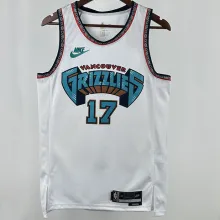 2025 Grizzlies MORANT #12 White NBA Retro Jerseys Hot Pressed