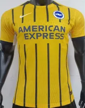 2024/25 Brighton Away Yellow Player Version Soccer Jersey
