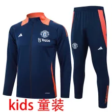 2025 M Utd Sapphire Blue Kids Jacket Tracksuit