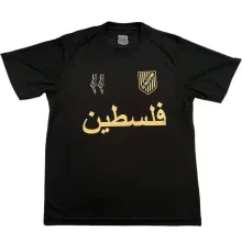 2025 Palestine Black Fans Soccer Jersey 金阿拉伯文