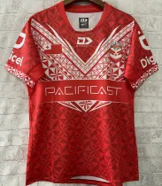 2025 TONGA Red Rugby POLO Shirt 汤加