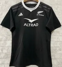 2024/25 All Blacks Home Black Rugby Shirt 全黑 圆领