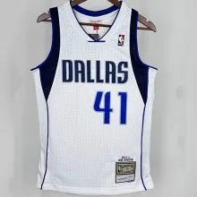 2010/11 Mavericks NOWITZKI #41 White Retro NBA Jersey