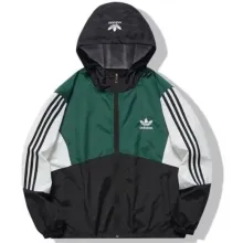2025 Ad~ Green Black Windbreaker