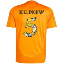 BELLINGHAM #5 RM 1:1 Quality Away Orange Fans Jersey 2024/25 （Cartoon UCL Font) 卡通字体★★